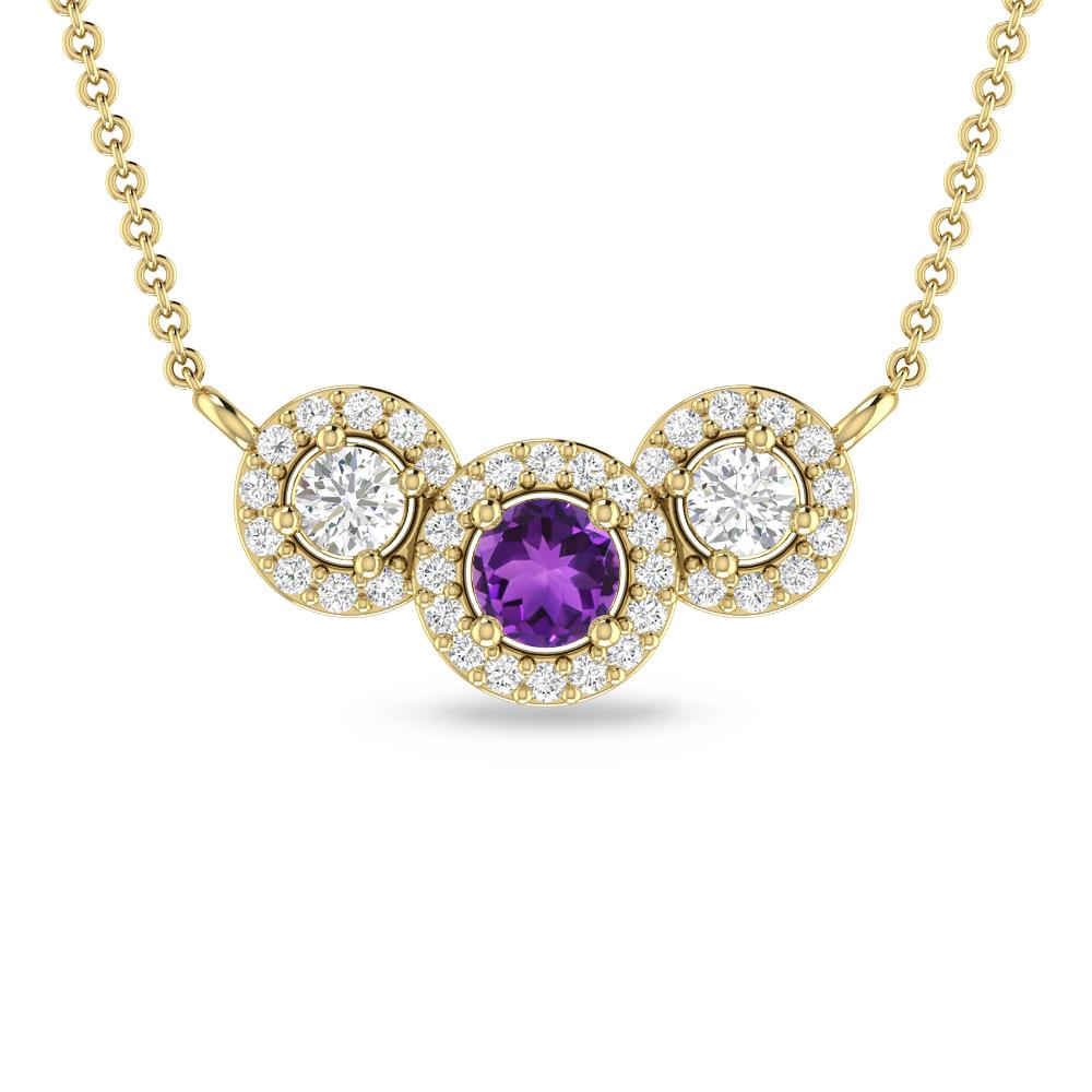 Yellow Gold - Amethyst