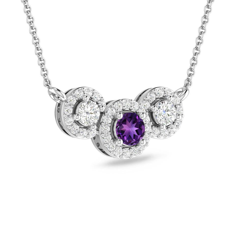 White Gold - Amethyst