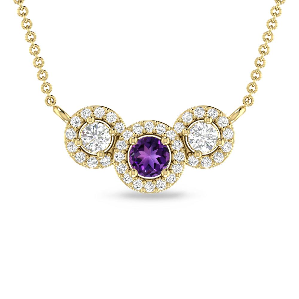 Yellow Gold - Amethyst