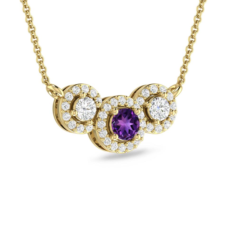 Yellow Gold - Amethyst