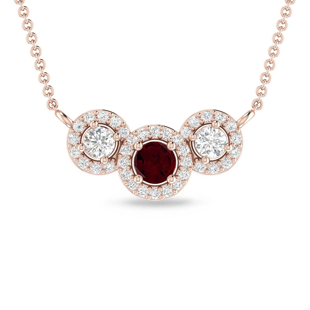 Rose Gold - Garnet