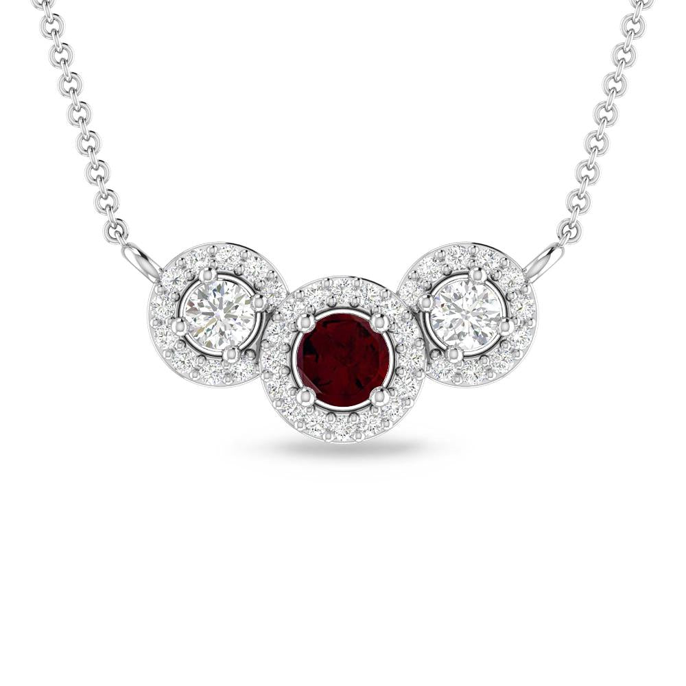 White Gold - Garnet