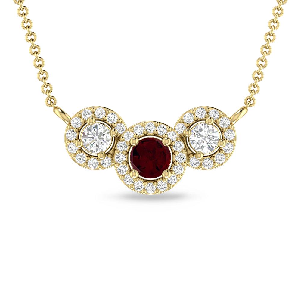 Yellow Gold - Garnet