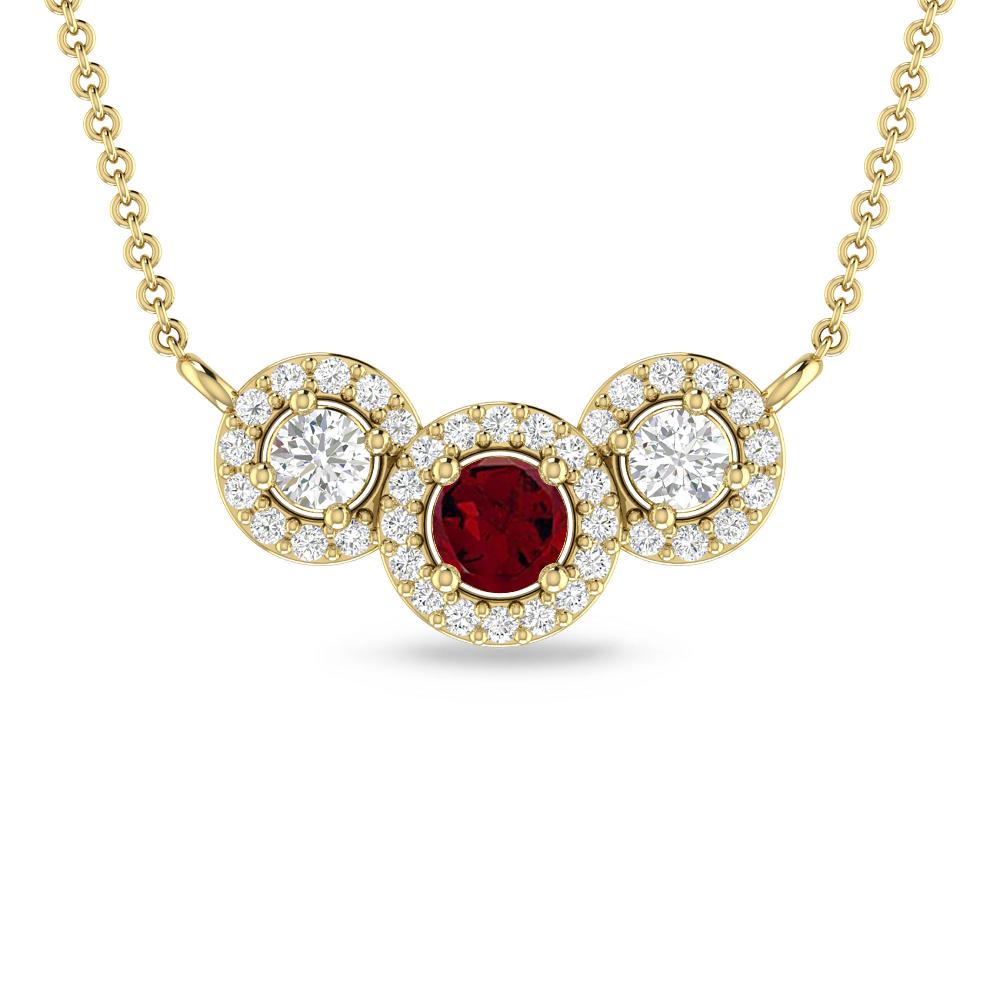 Yellow Gold - Garnet