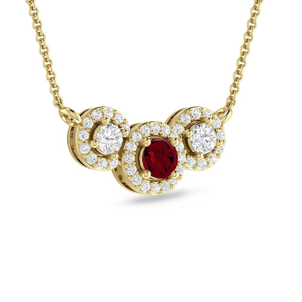 Yellow Gold - Garnet