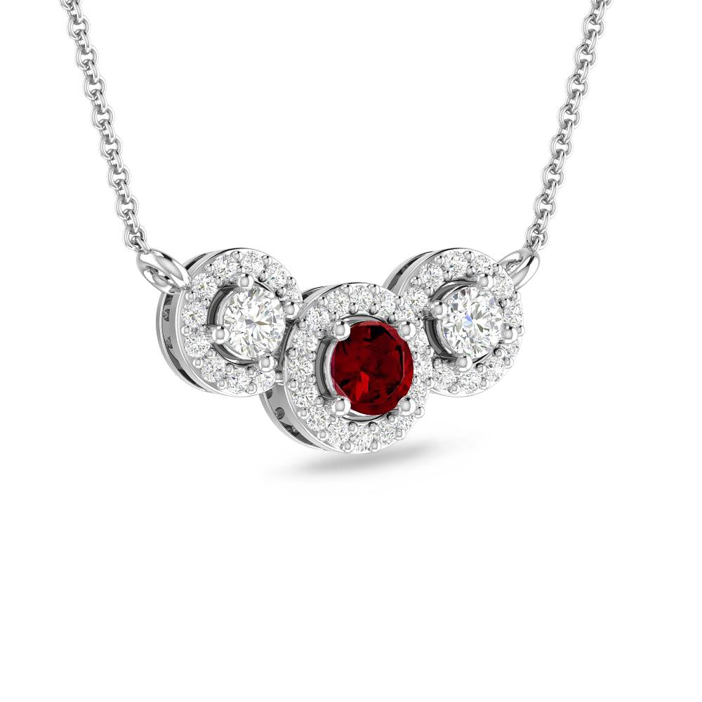 White Gold - Garnet