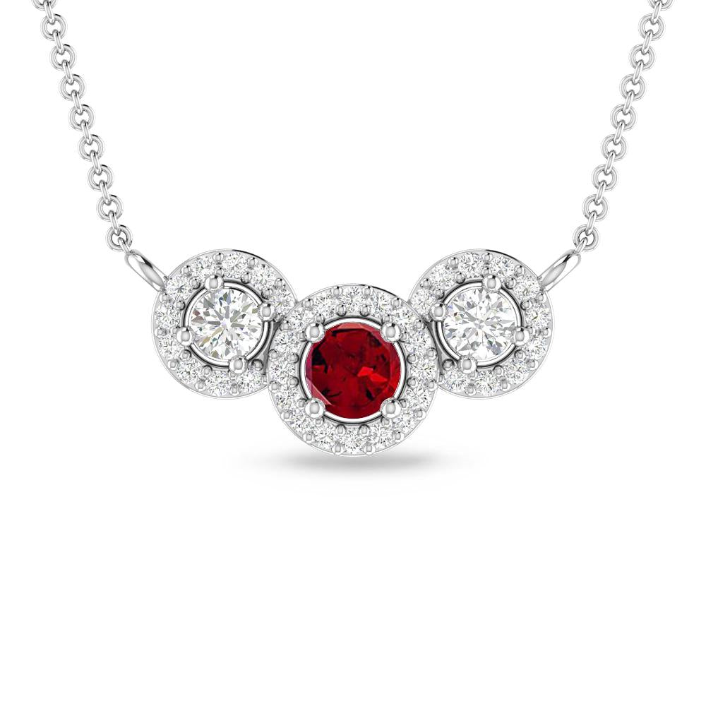 White Gold - Garnet