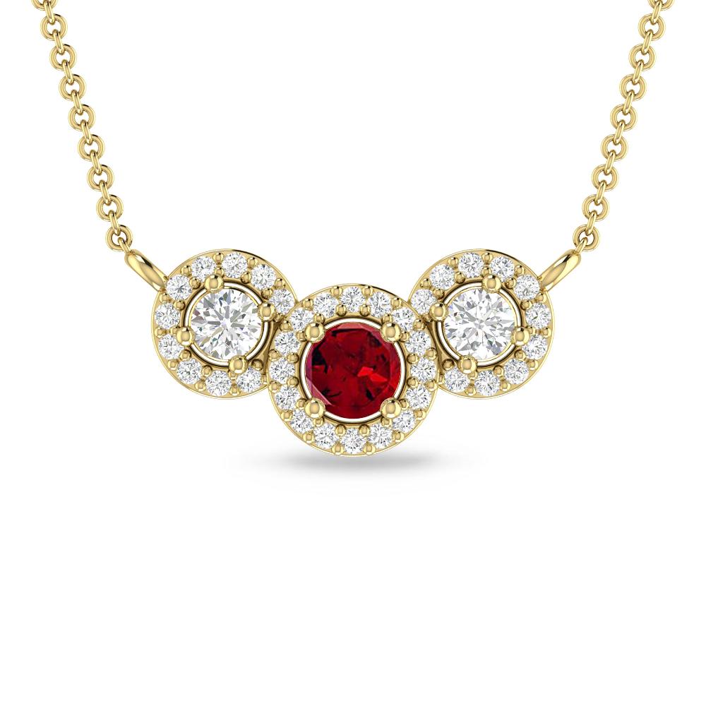 Yellow Gold - Garnet