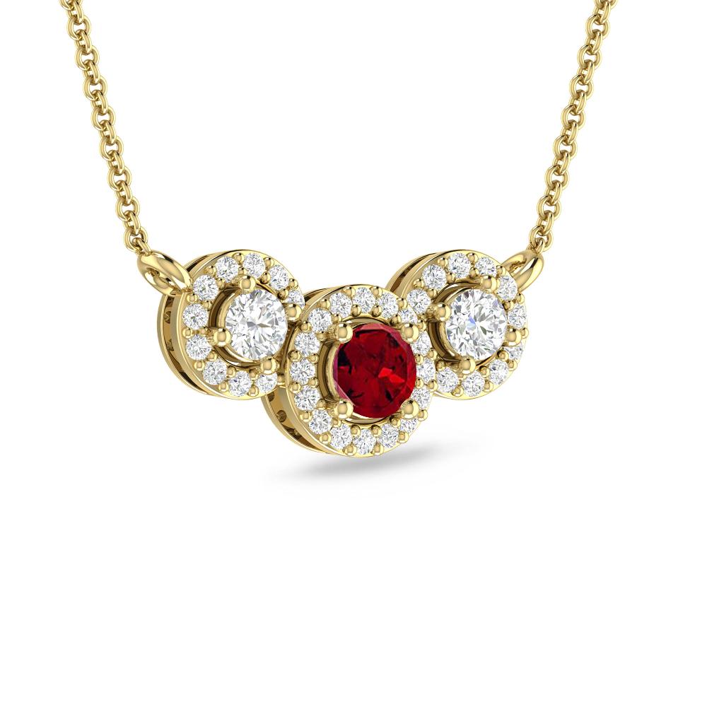 Yellow Gold - Garnet