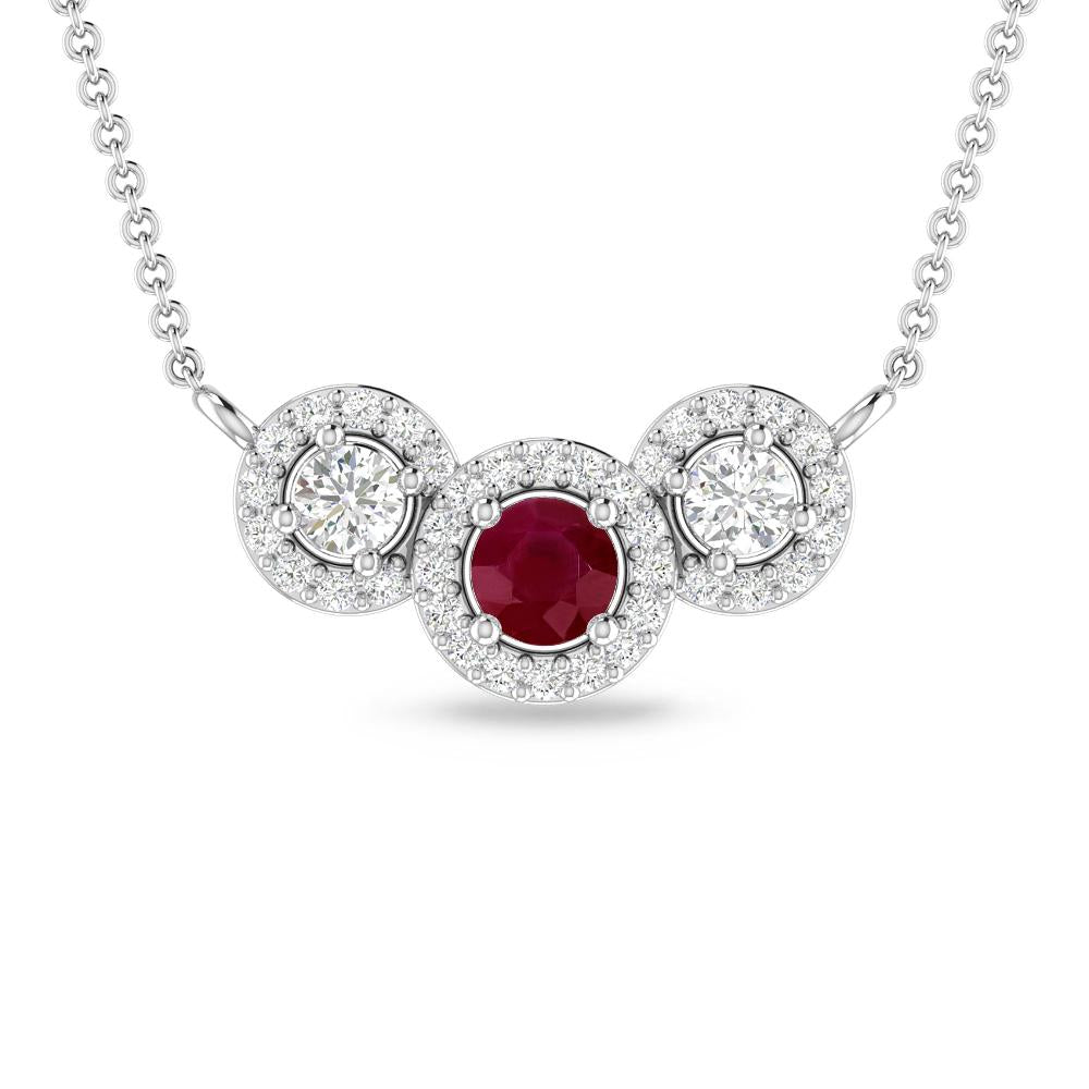 White Gold - Ruby