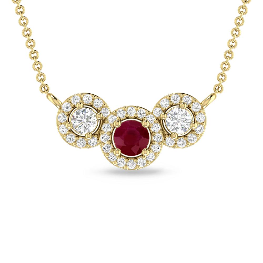 Yellow Gold - Ruby