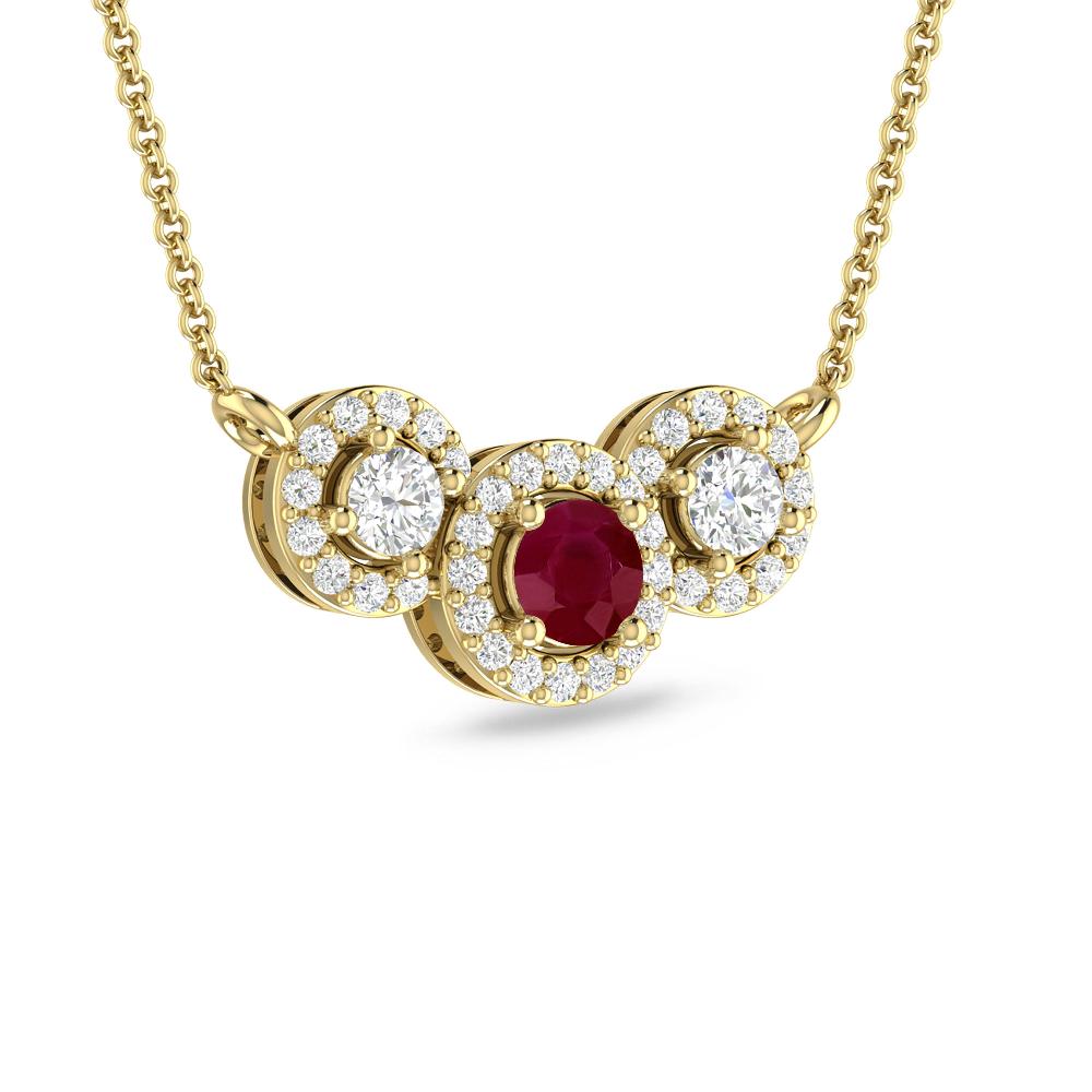 Yellow Gold - Ruby