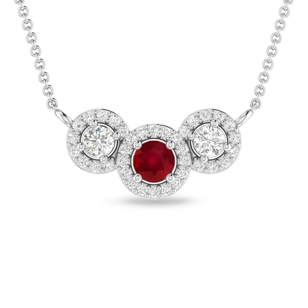 White Gold - Ruby