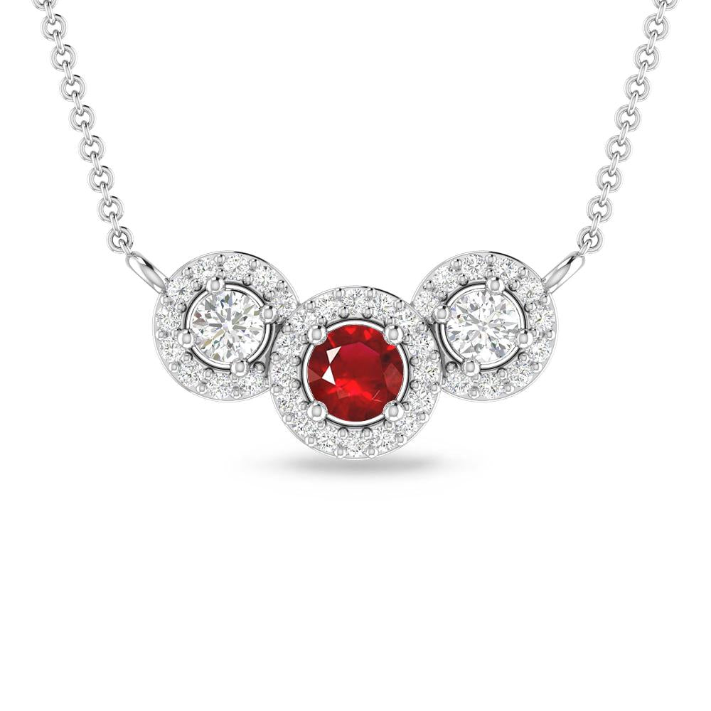 White Gold - Ruby