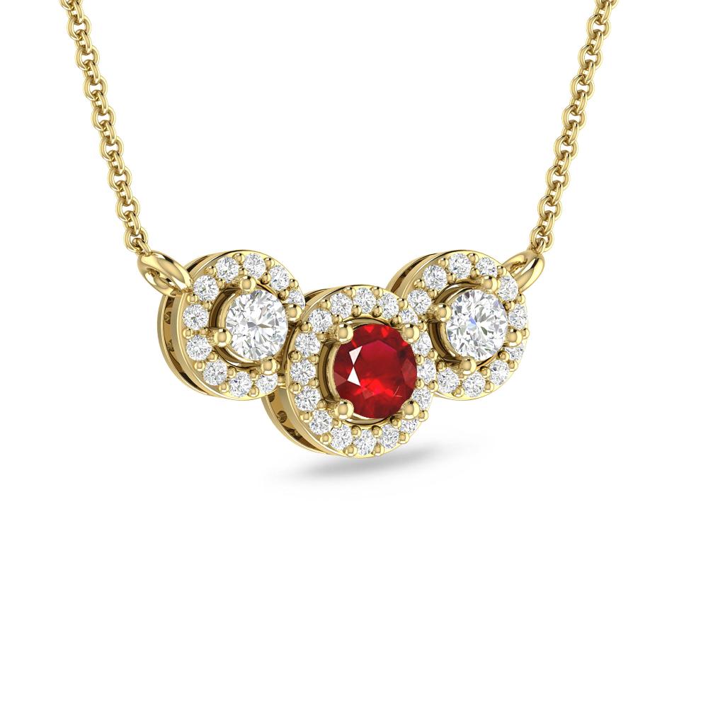 Yellow Gold - Ruby