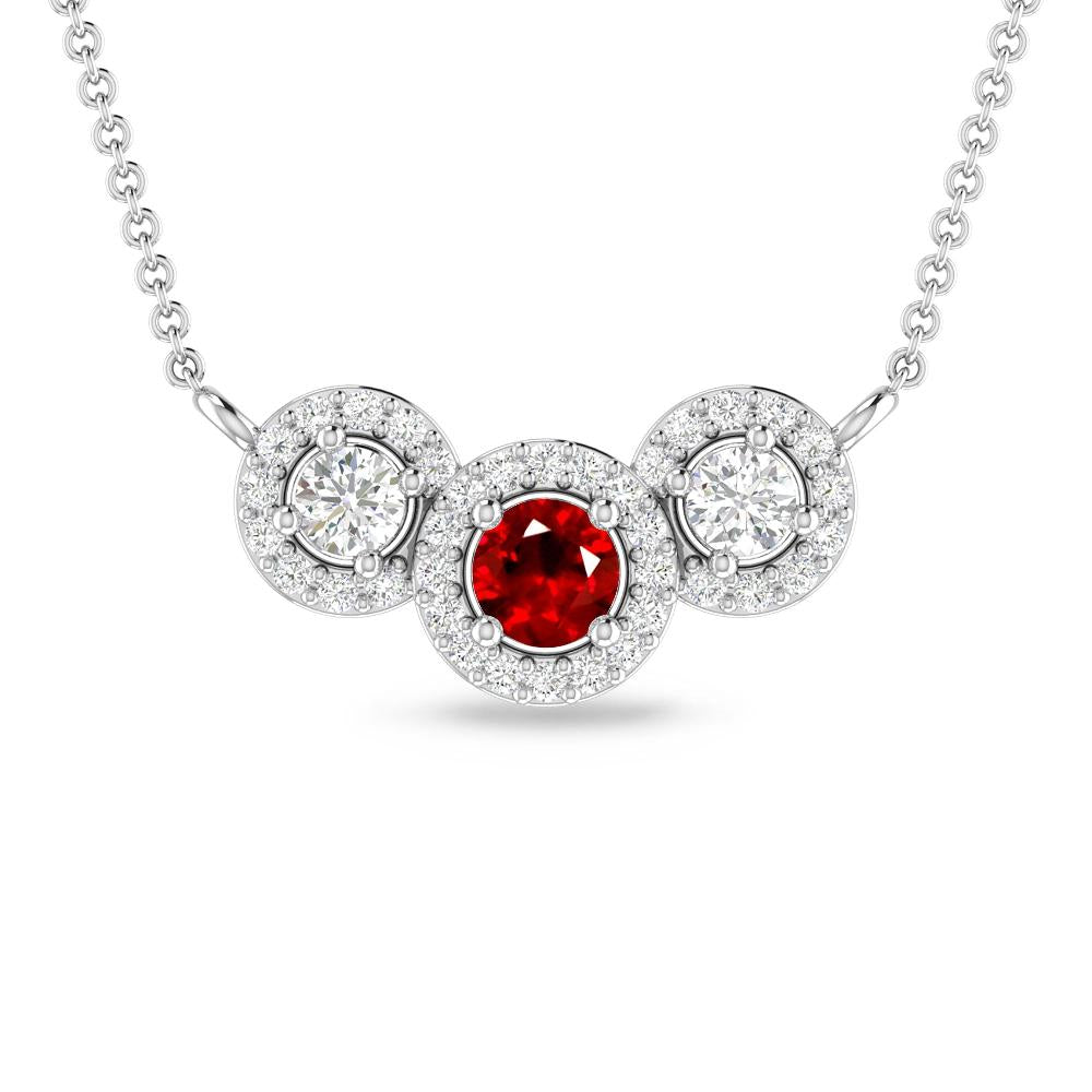 White Gold - Ruby