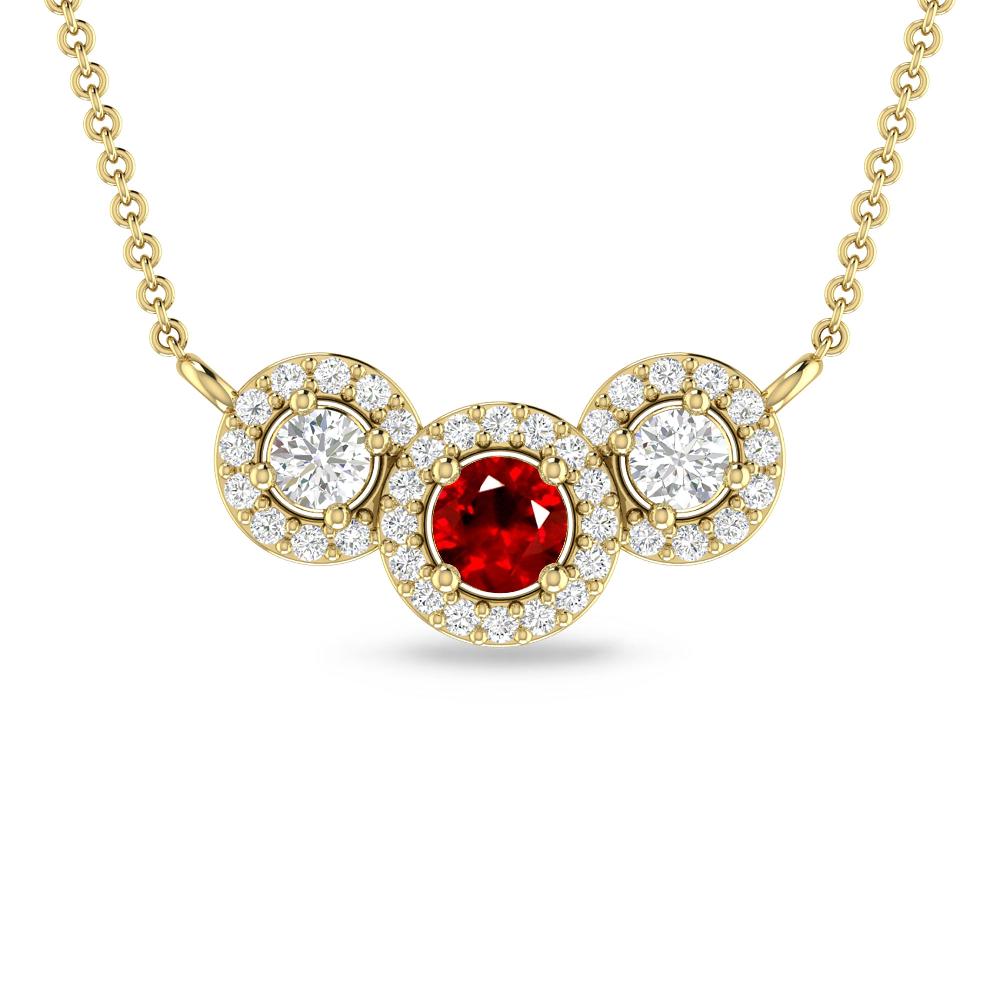 Yellow Gold - Ruby