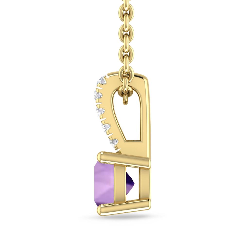 Yellow Gold - Amethyst