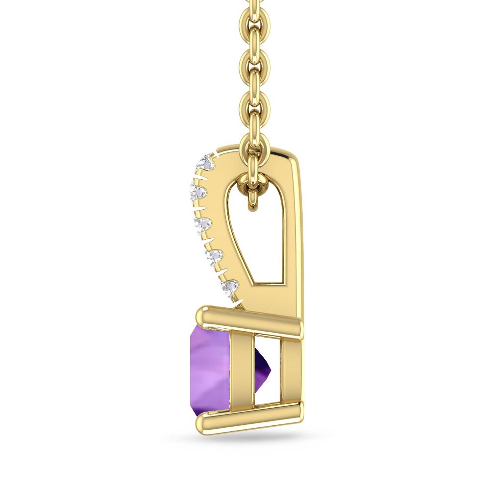 Yellow Gold - Amethyst