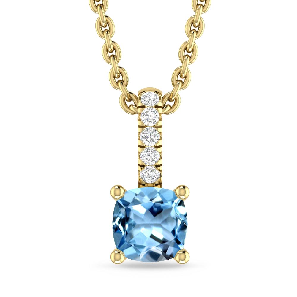 Yellow Gold - Aquamarine