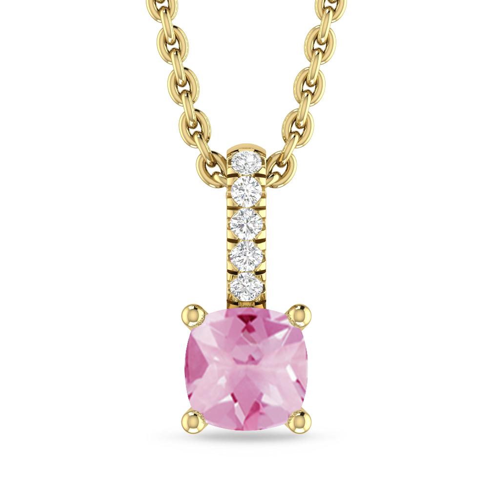 Yellow Gold - Pink Tourmaline