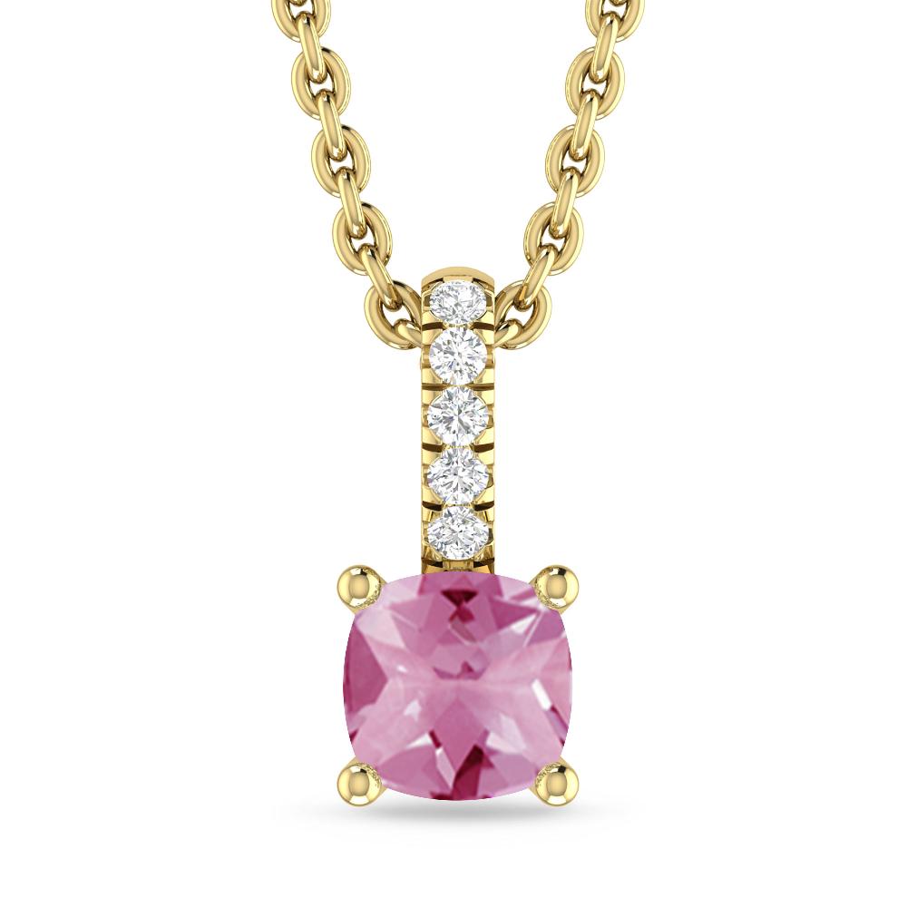 Yellow Gold - Pink Tourmaline