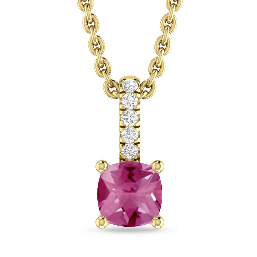 Yellow Gold - Pink Tourmaline