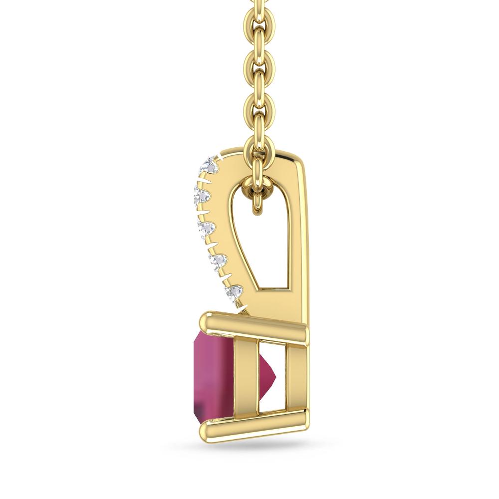 Yellow Gold - Pink Tourmaline