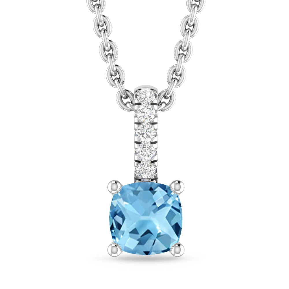 White Gold - Blue Topaz