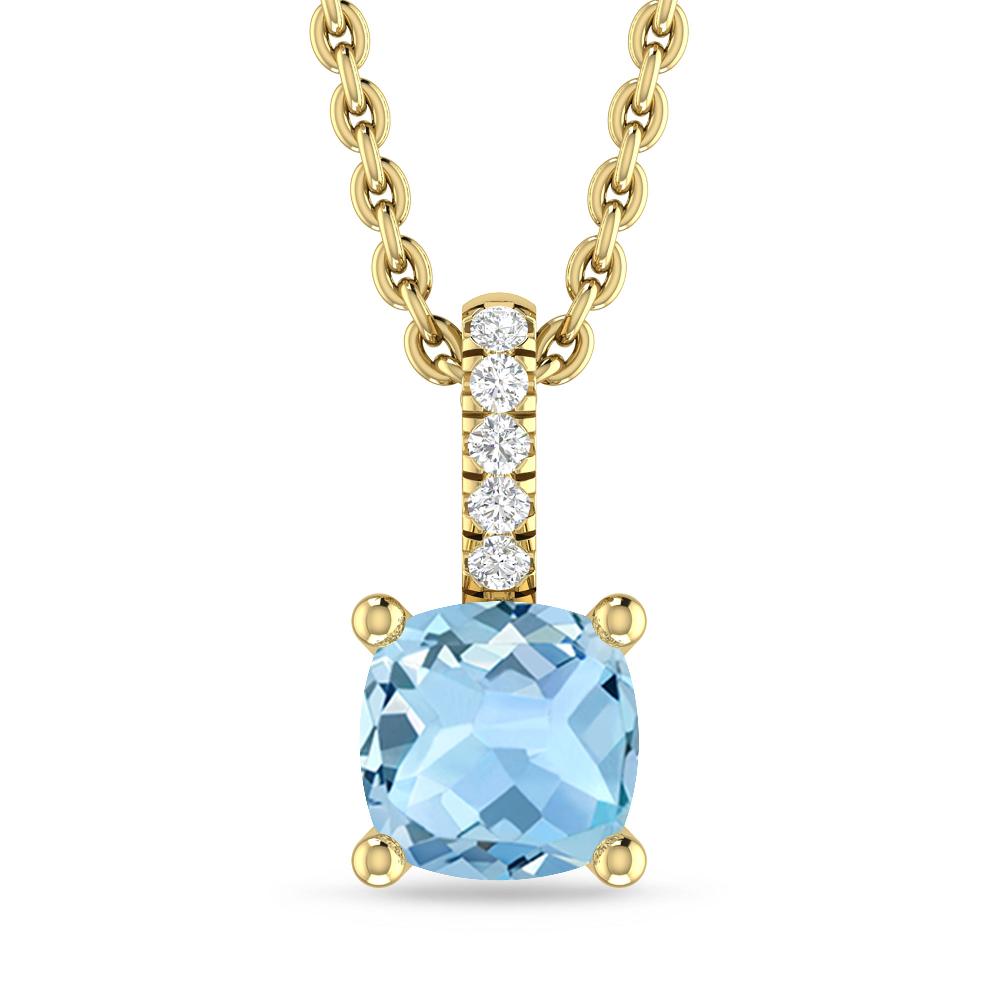 Yellow Gold - Aquamarine