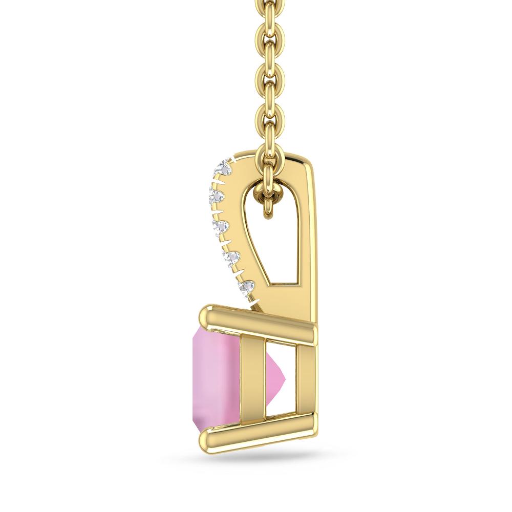 Yellow Gold - Pink Tourmaline