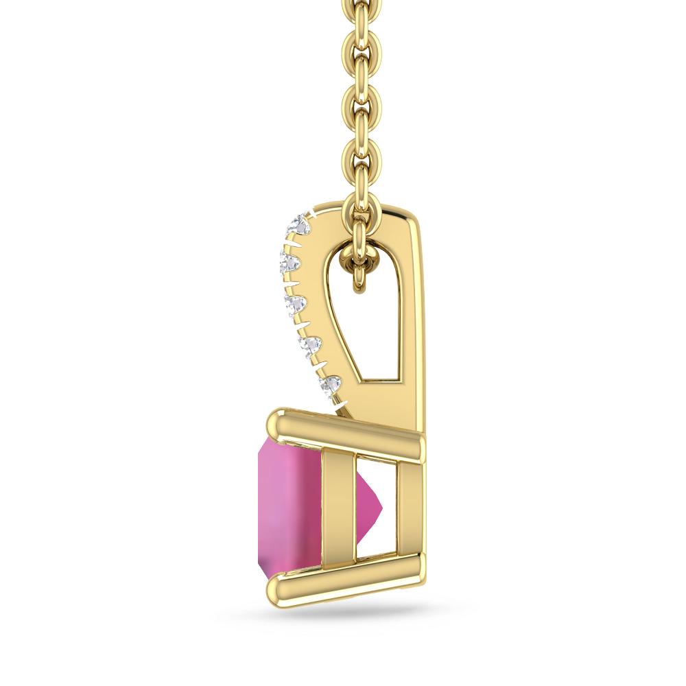 Yellow Gold - Pink Tourmaline