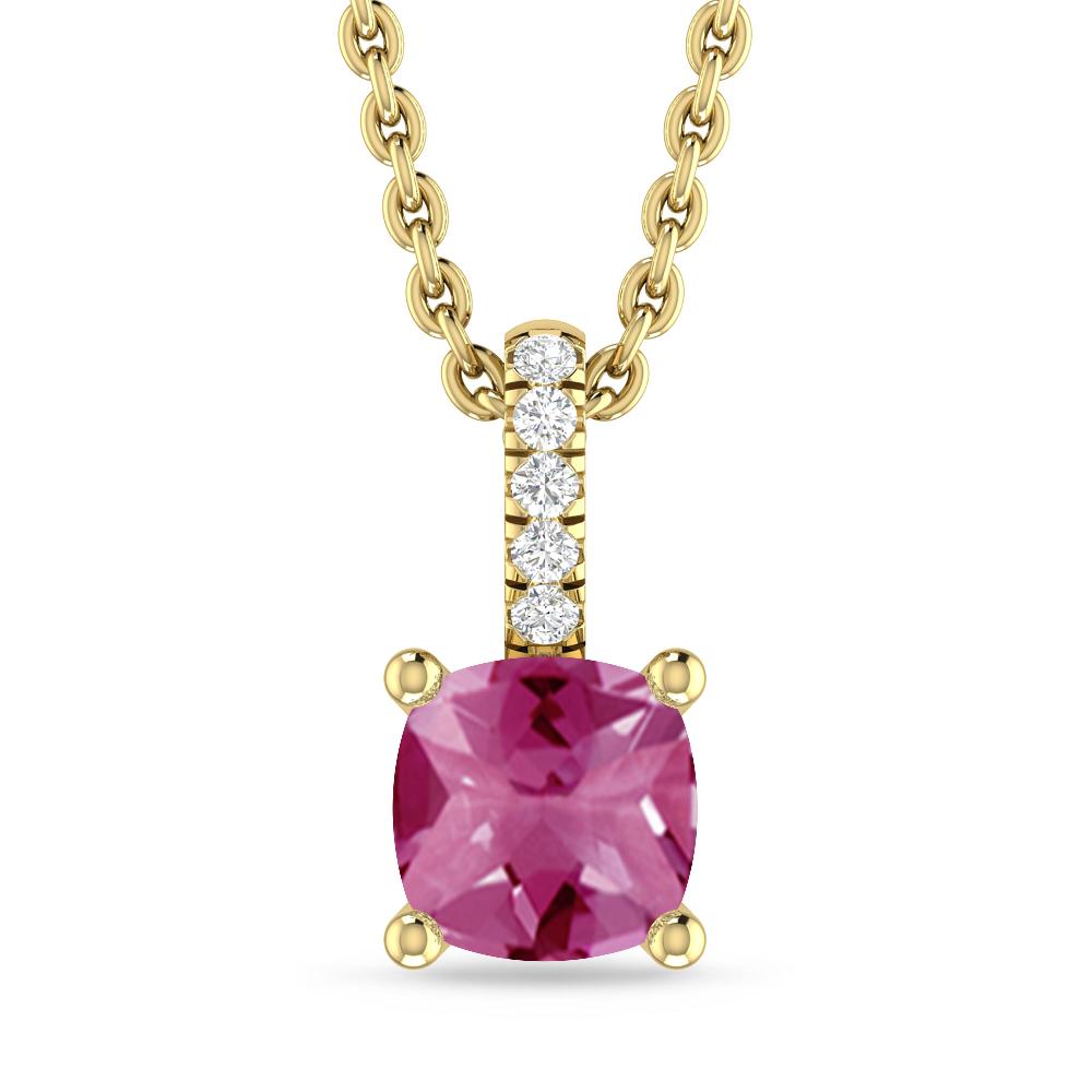 Yellow Gold - Pink Tourmaline