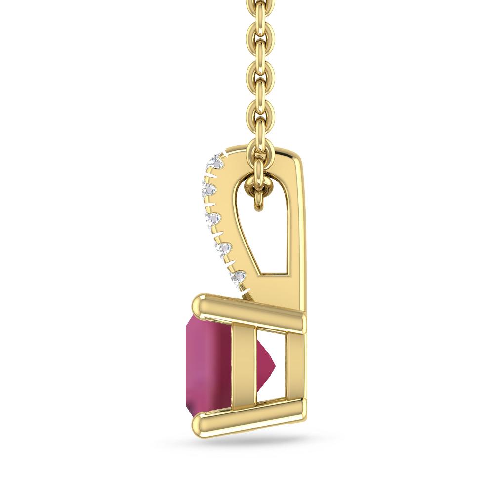 Yellow Gold - Pink Tourmaline