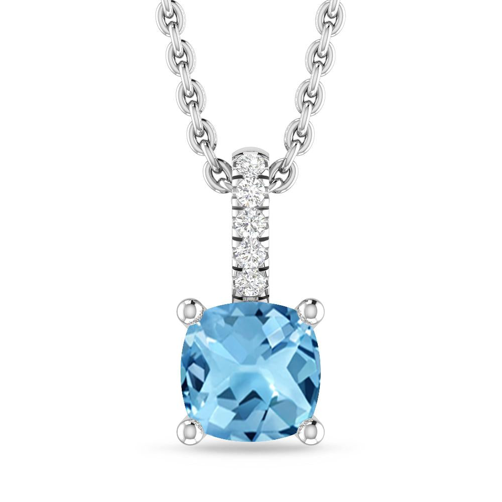 White Gold - Blue Topaz