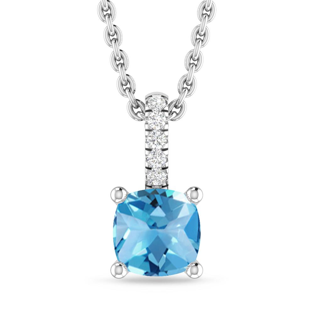 White Gold - Blue Topaz