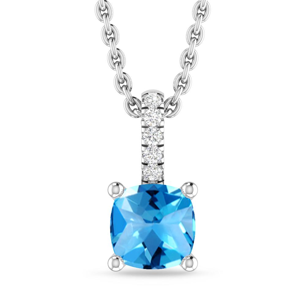 White Gold - Blue Topaz