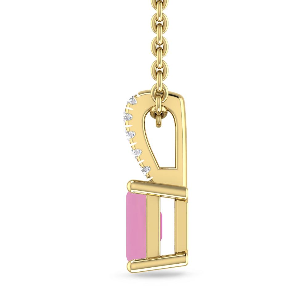 Yellow Gold - Pink Tourmaline