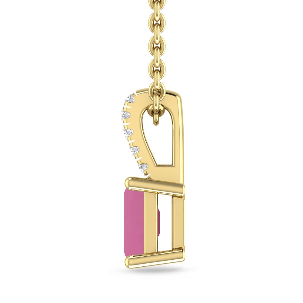 Yellow Gold - Pink Tourmaline