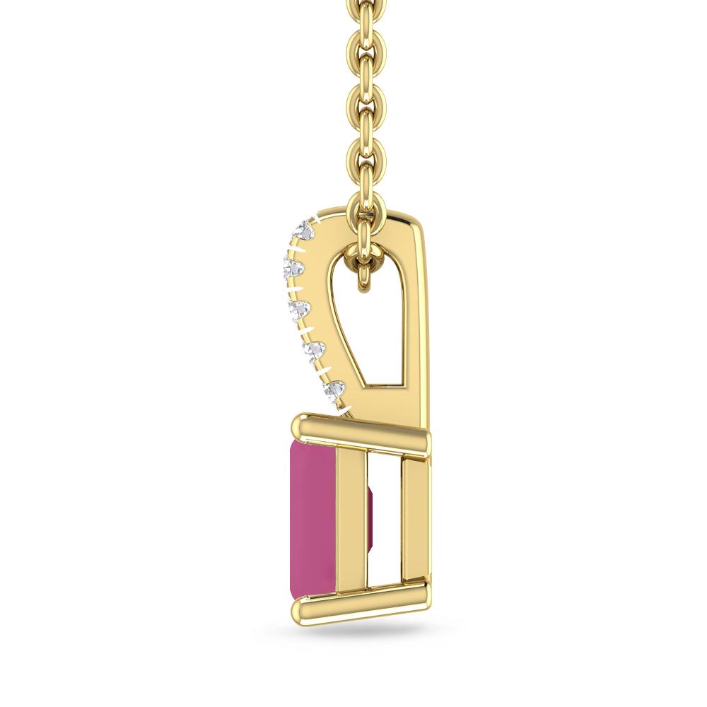 Yellow Gold - Pink Tourmaline