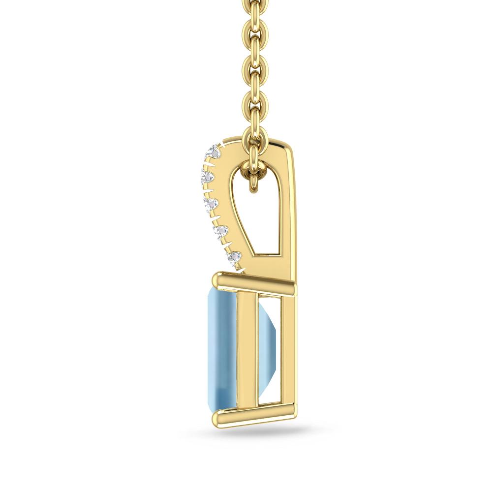 Yellow Gold - Aquamarine