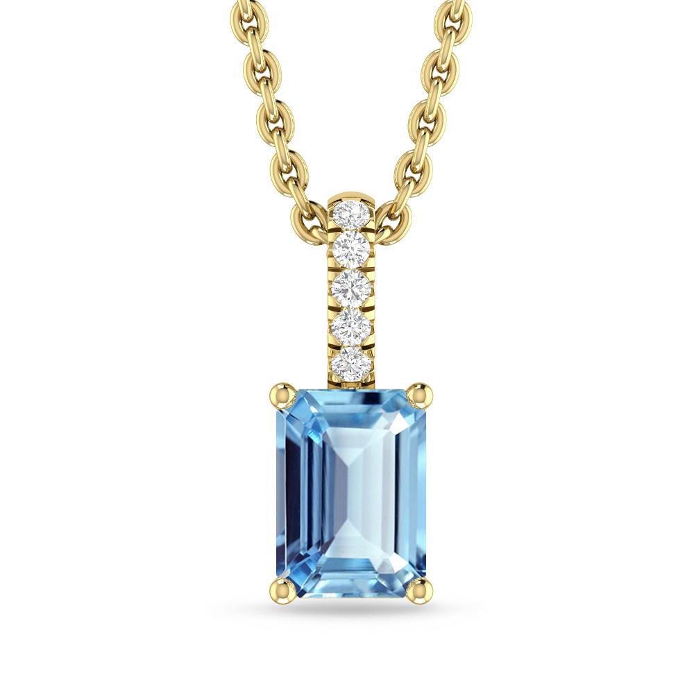 Yellow Gold - Aquamarine