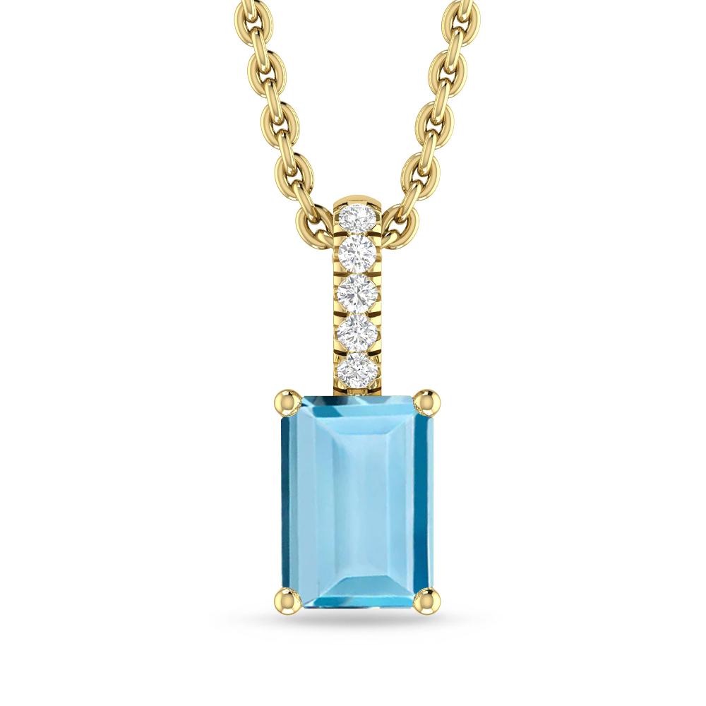 Yellow Gold - Aquamarine