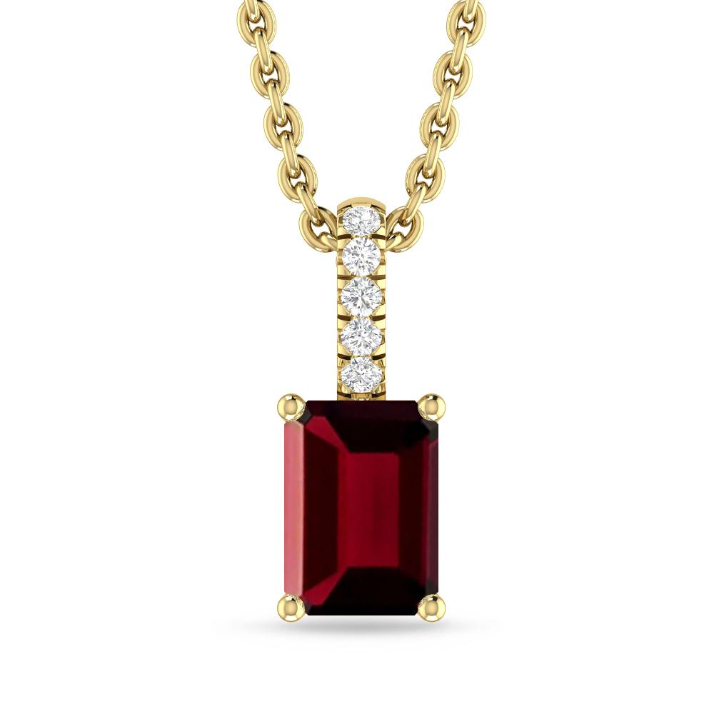 Yellow Gold - Garnet