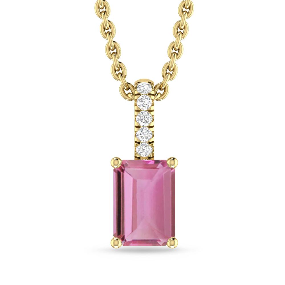 Yellow Gold - Pink Tourmaline