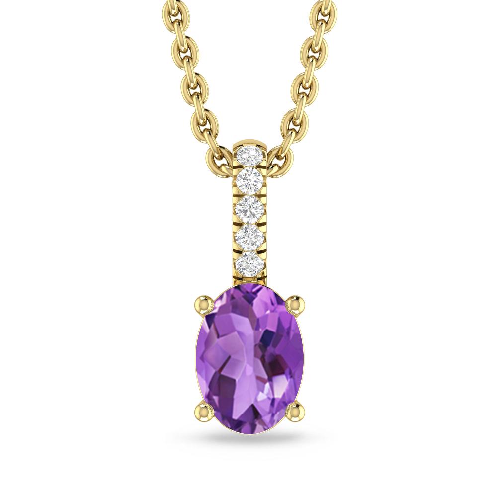 Yellow Gold - Amethyst