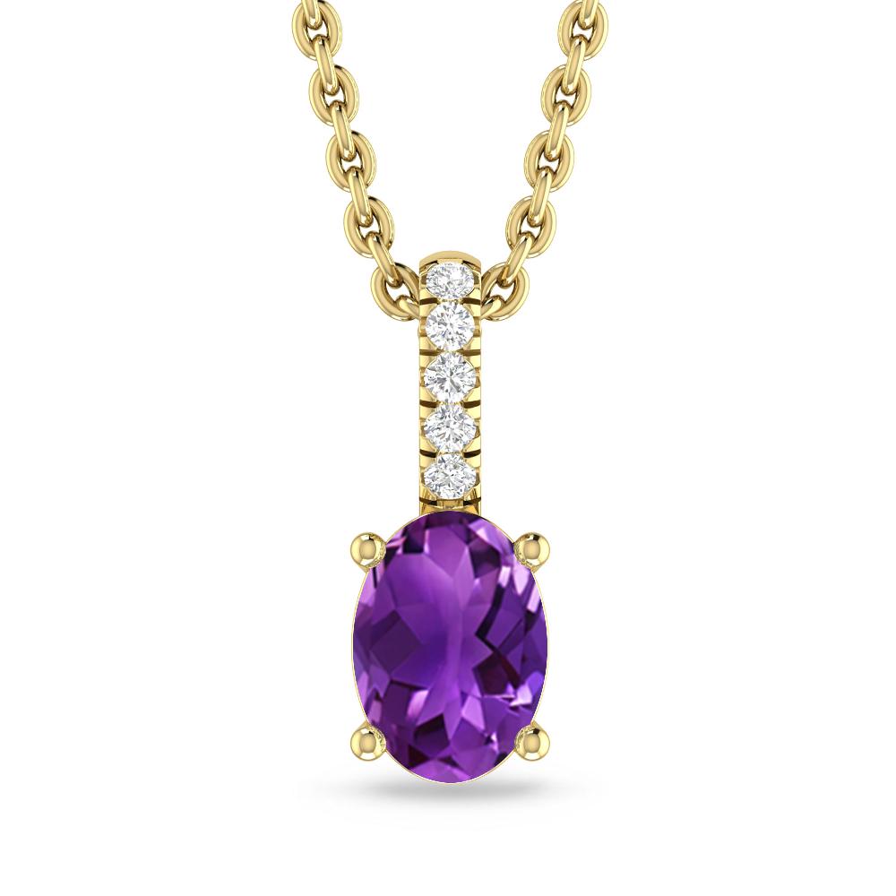 Yellow Gold - Amethyst