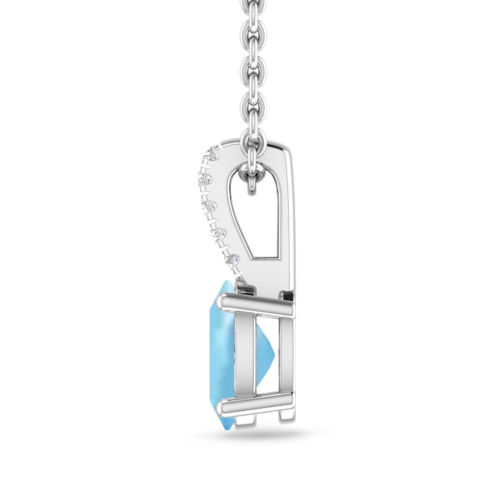 White Gold - Aquamarine