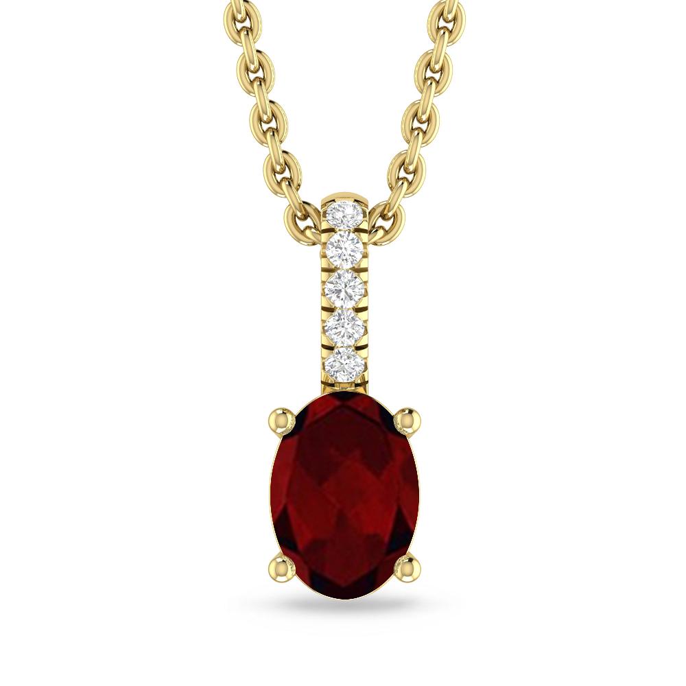 Yellow Gold - Garnet