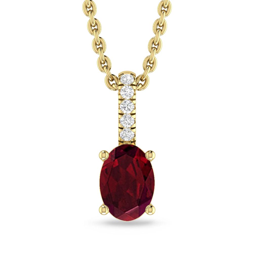 Yellow Gold - Garnet